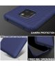 Huawei Mate 20 Pro Twill Slim Texture Back Cover Blauw