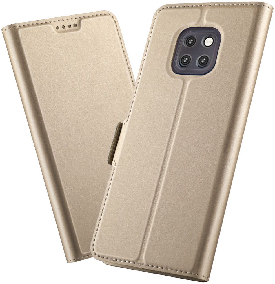 Huawei Mate 20 Pro Hoesje met Kaarthouder Goud afbeelding 1