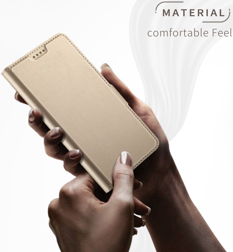 Huawei Mate 20 Pro Hoesje met Kaarthouder Goud afbeelding 3
