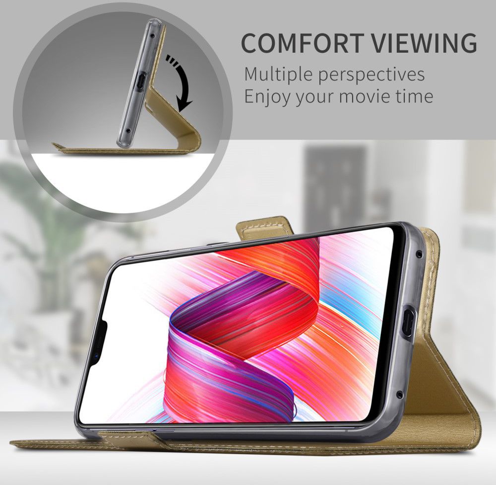 Huawei Mate 20 Pro Hoesje met Kaarthouder Goud afbeelding 4