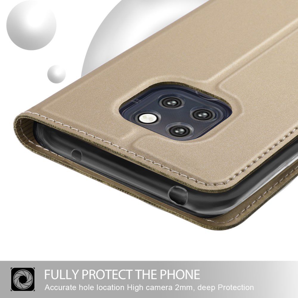 Huawei Mate 20 Pro Hoesje met Kaarthouder Goud afbeelding 5