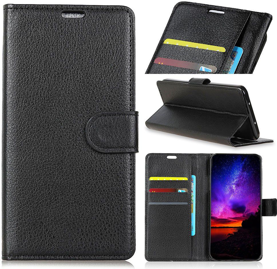 Huawei Mate 20 Hoesje met Kaarthouder Zwart afbeelding 4