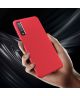 Samsung Galaxy A7 2018 Twill Slim Texture Back Cover Rood