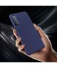 Samsung Galaxy A7 2018 Twill Slim Texture Back Cover Blauw