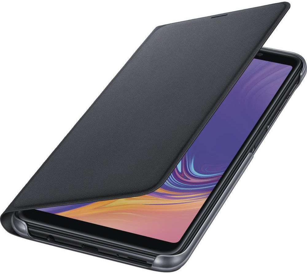 Samsung Galaxy A7 2018 Portemonnee Hoesje Zwart afbeelding 2