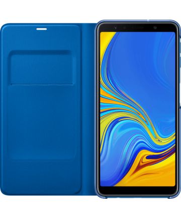 Samsung Galaxy A7 2018 Portemonnee Hoesje Blauw Hoesjes