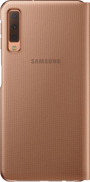 Samsung Galaxy A7 2018 Portemonnee Hoesje Goud afbeelding 3