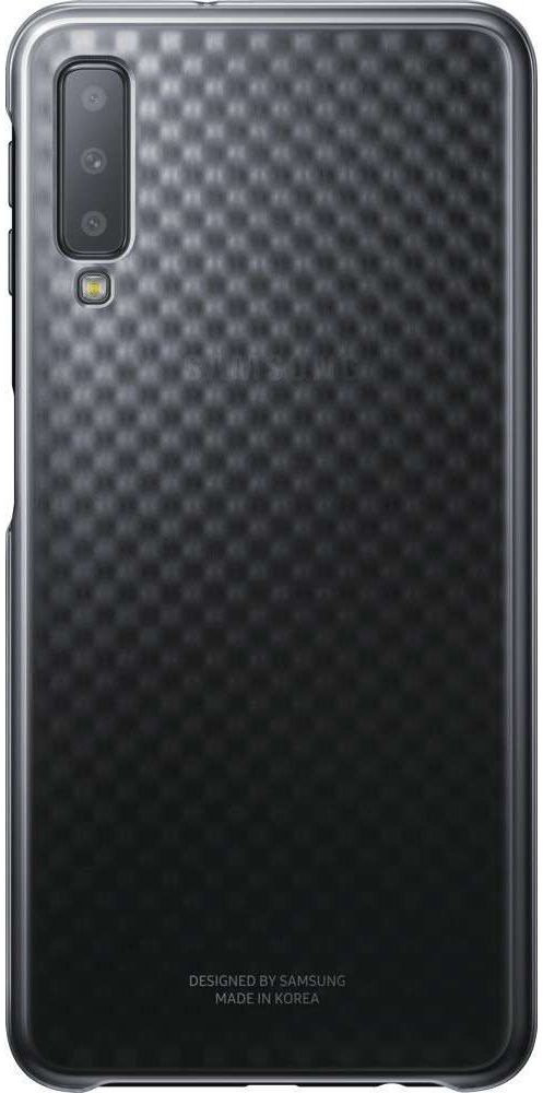Samsung Galaxy A7 2018 Gradation Clear Cover Zwart afbeelding 1