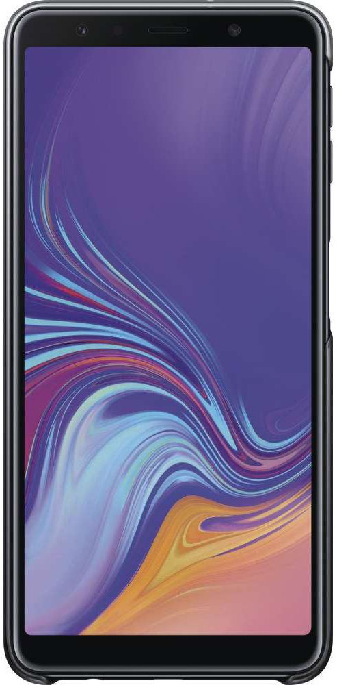 Samsung Galaxy A7 2018 Gradation Clear Cover Zwart afbeelding 3