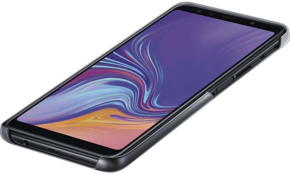 Samsung Galaxy A7 2018 Gradation Clear Cover Zwart afbeelding 5