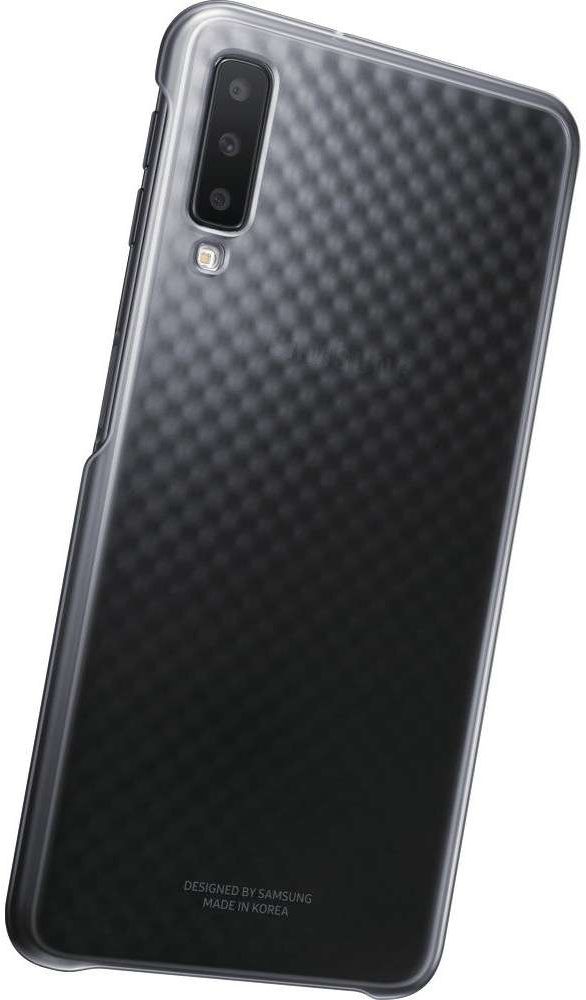 Samsung Galaxy A7 2018 Gradation Clear Cover Zwart afbeelding 6