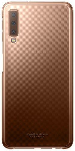Samsung Galaxy A7 2018 Gradation Clear Cover Goud afbeelding 1