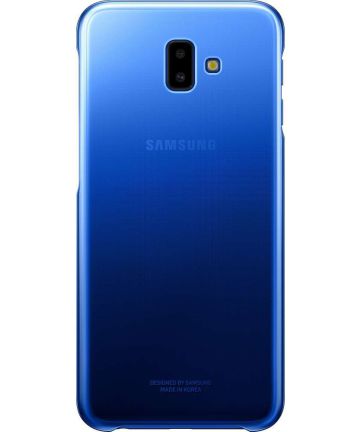 Samsung Galaxy J6 Plus Gradation Clear Cover Blauw Hoesjes