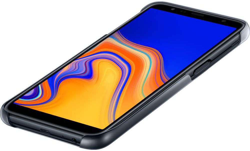 Samsung Galaxy J6 Plus Gradation Clear Cover Zwart afbeelding 7