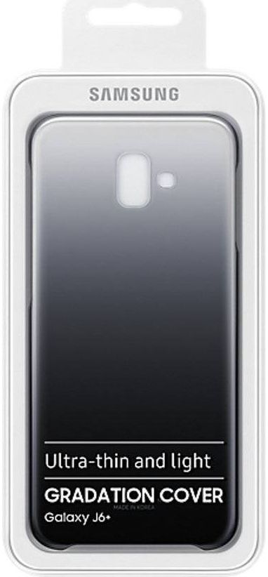 Samsung Galaxy J6 Plus Gradation Clear Cover Zwart afbeelding 3