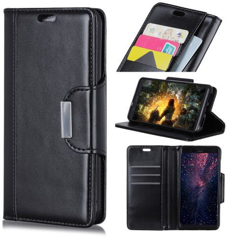 Samsung Galaxy J4 Plus Portemonnee Hoesje Zwart afbeelding 6
