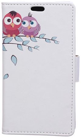 Samsung Galaxy J4 Plus Portemonnee Print Hoesje Two Owls afbeelding 1