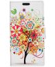 Samsung Galaxy J4 Plus Portemonnee Print Hoesje Colorful Flower