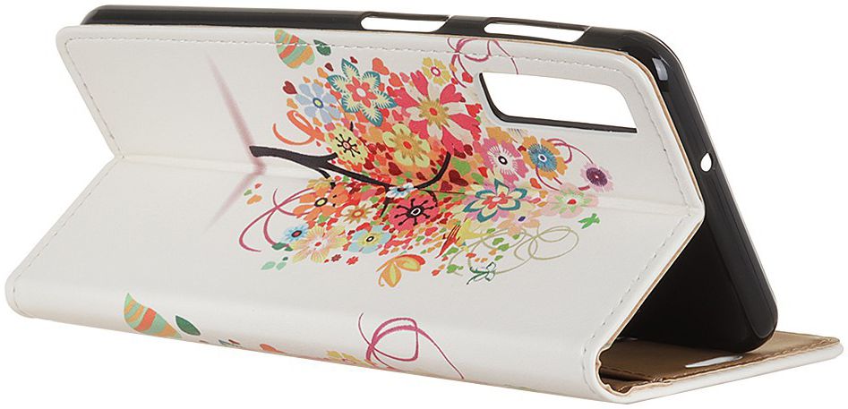 Samsung Galaxy A7 (2018) Portemonnee Print Hoesje Flower Tree afbeelding 14