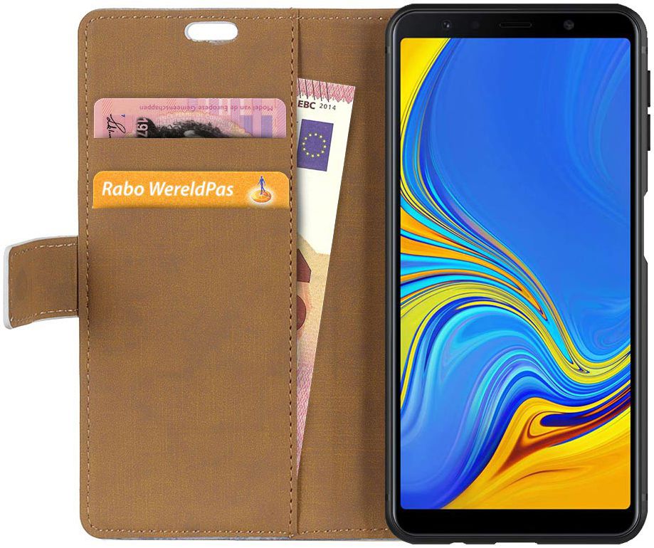 Samsung Galaxy A7 (2018) Portemonnee Print Hoesje Flower Tree afbeelding 7