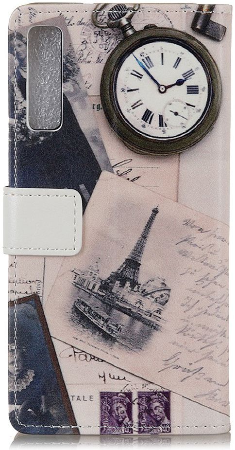 Samsung Galaxy A7 (2018) Portemonnee Print Hoesje Eiffeltoren afbeelding 8