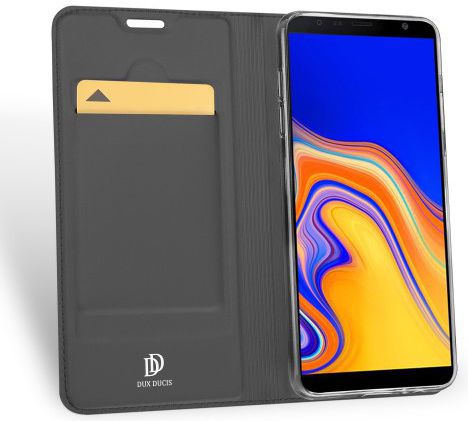 Samsung Galaxy J4 Plus (2018) Dux Ducis Portemonnee Hoesje Grijs afbeelding 2