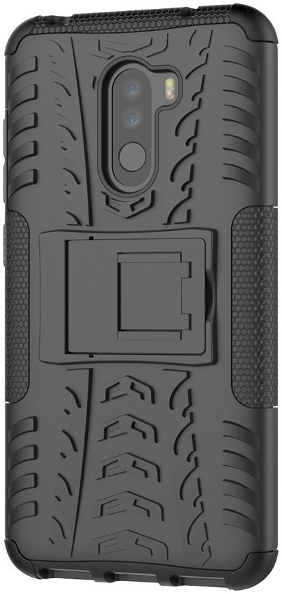 Xiaomi Pocophone F1 Robuust Hybride Hoesje Zwart afbeelding 8