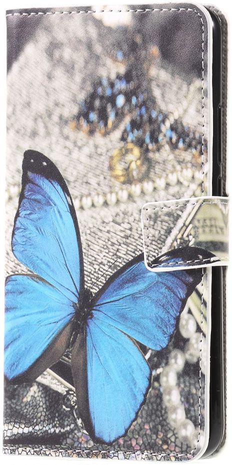 Huawei Mate 20 Lite Portemonnee Hoesje Print Vlinder afbeelding 1