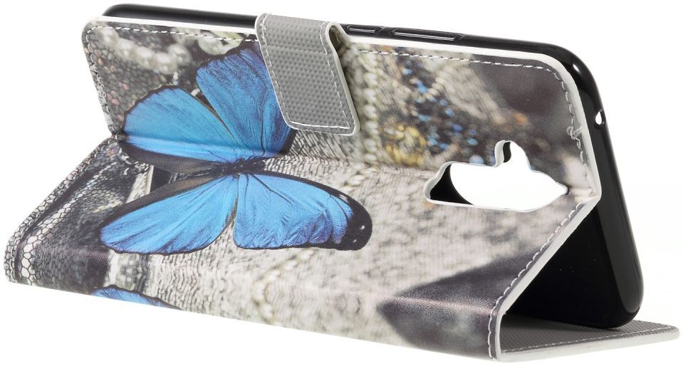 Huawei Mate 20 Lite Portemonnee Hoesje Print Vlinder afbeelding 2