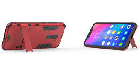 Xiaomi Pocophone F1 Hybrid Kickstand Hoesje Rood afbeelding 3