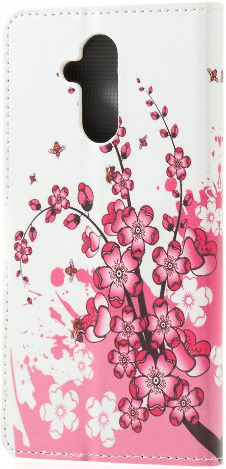 Huawei Mate 20 Lite Portemonnee Hoesje Print Bloesem afbeelding 5