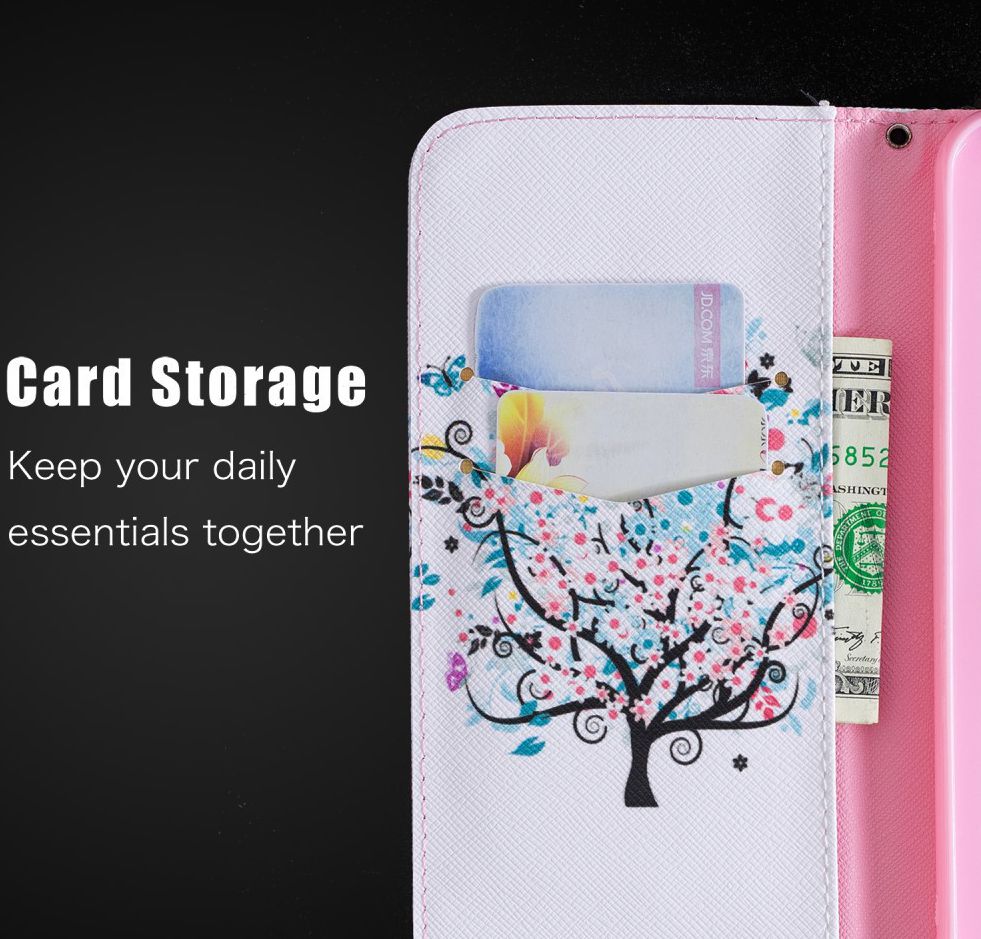Huawei Mate 20 Lite Portemonnee Hoesje met Flower Tree Print afbeelding 10
