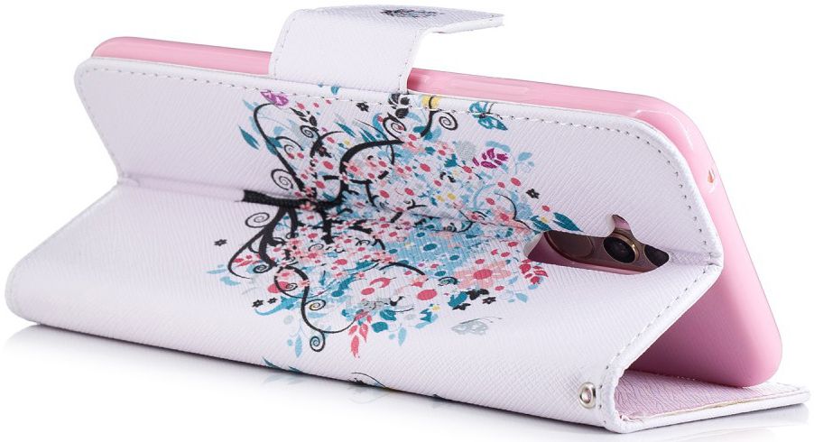 Huawei Mate 20 Lite Portemonnee Hoesje met Flower Tree Print afbeelding 3