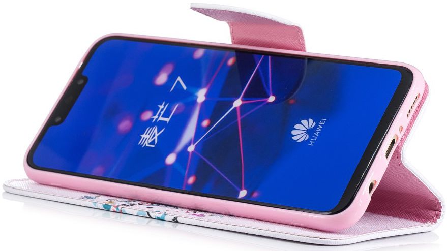 Huawei Mate 20 Lite Portemonnee Hoesje met Flower Tree Print afbeelding 4
