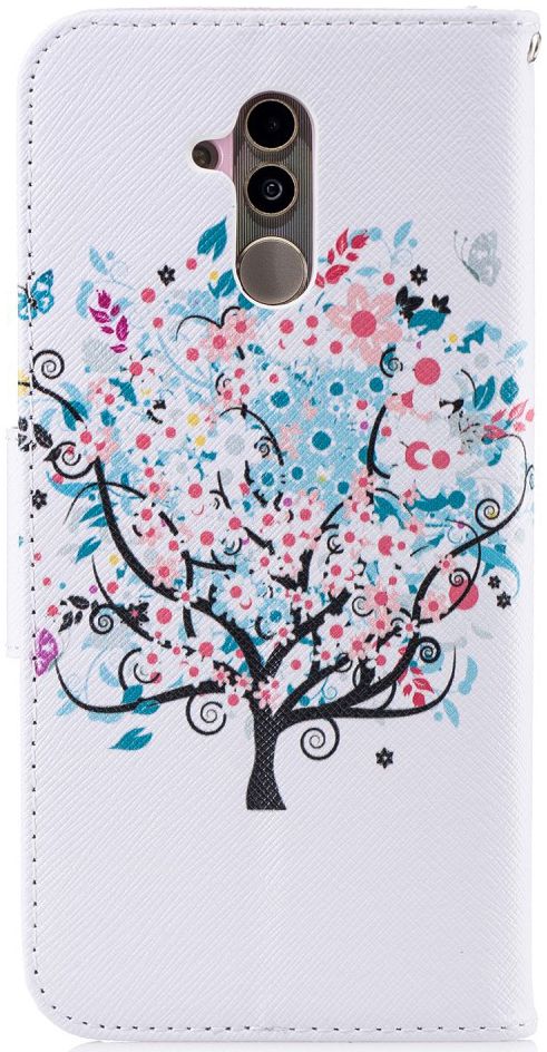 Huawei Mate 20 Lite Portemonnee Hoesje met Flower Tree Print afbeelding 6