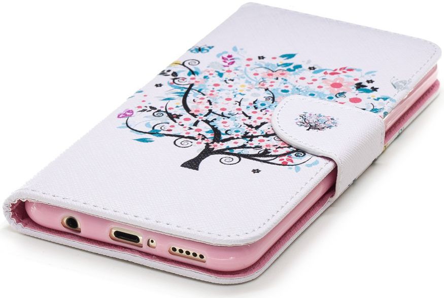 Huawei Mate 20 Lite Portemonnee Hoesje met Flower Tree Print afbeelding 7