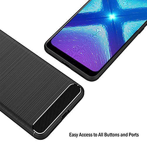 Honor 8X Geborsteld TPU Hoesje Zwart afbeelding 7