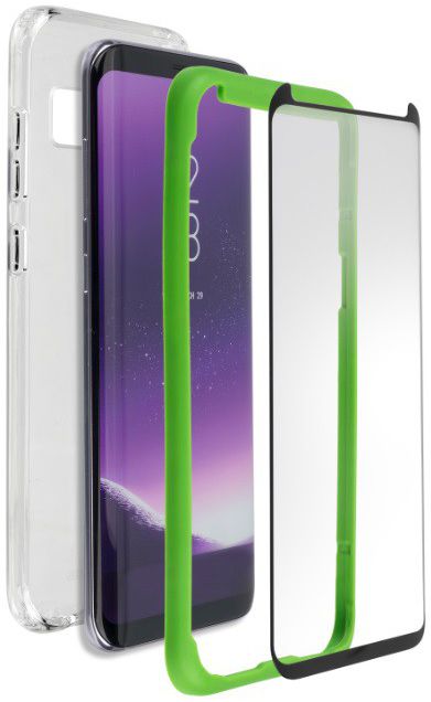 4smarts Tempered Glass Easy Apply + TPU Hoesje Samsung Galaxy S9 Plus afbeelding 2