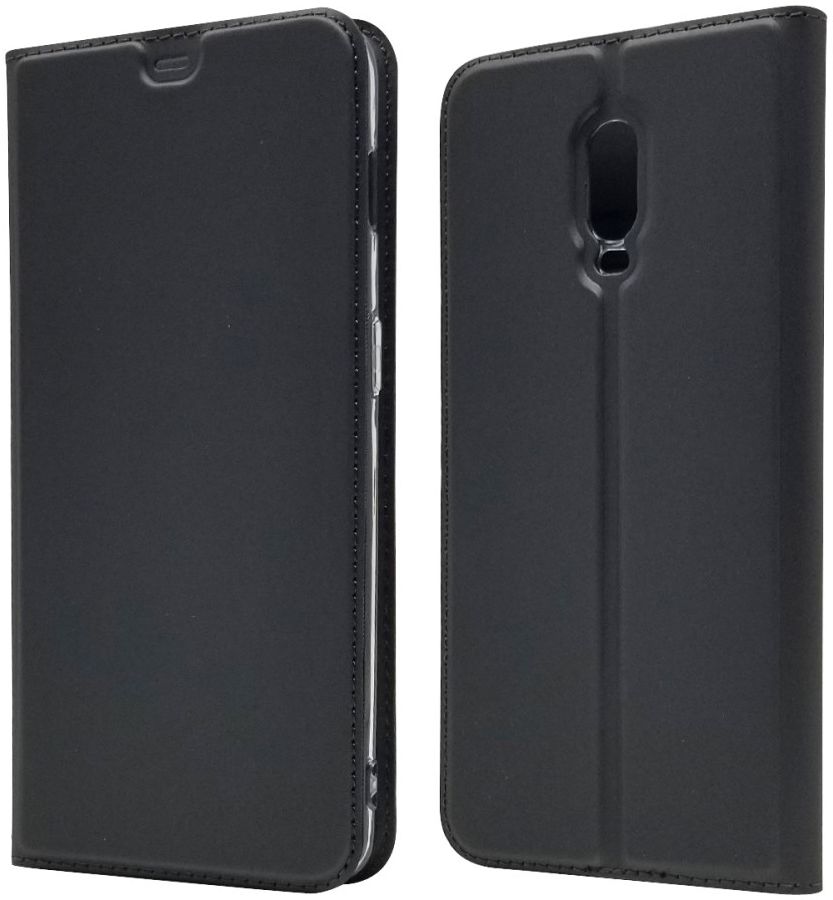 OnePlus 6T Luxe Portemonnee Hoesje Zwart afbeelding 1