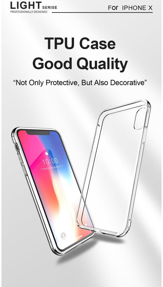 Dux Ducis Light Transparant TPU Hoesje Apple iPhone XS Grijs afbeelding 9