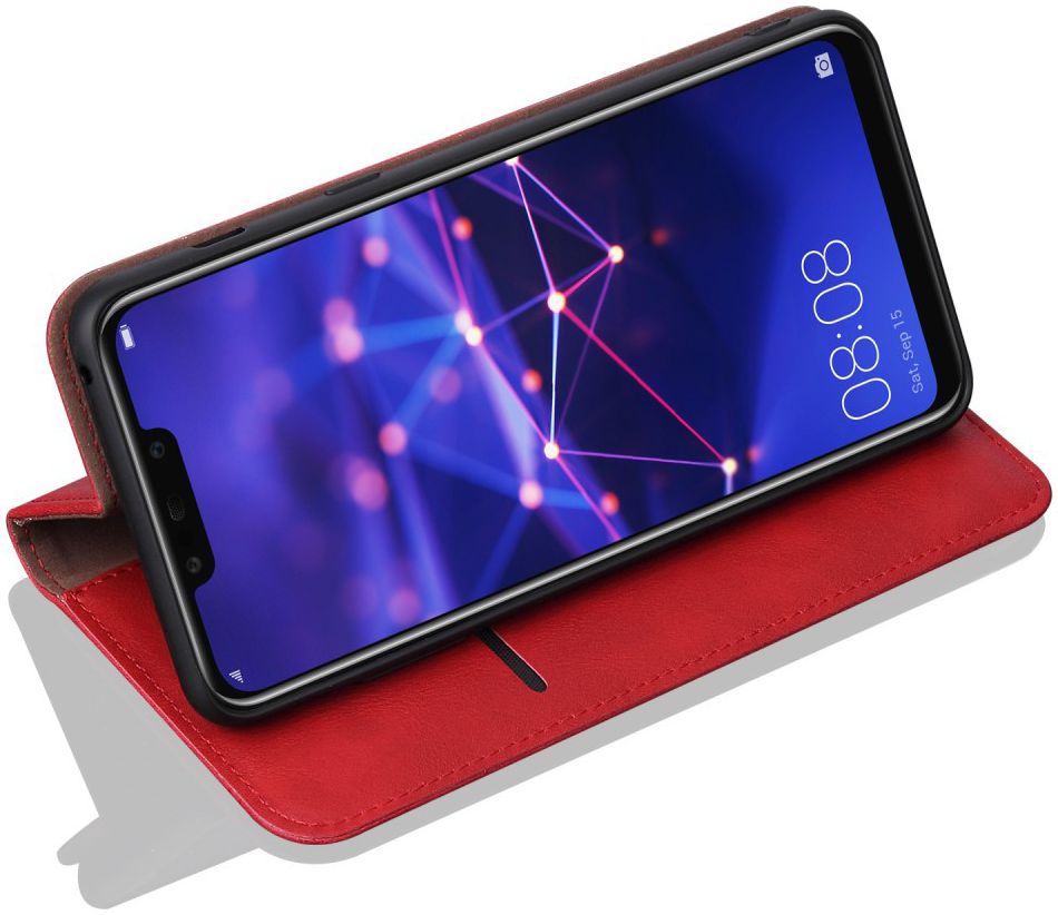 Huawei Mate 20 Lite Vintage Portemonnee Hoesje Rood afbeelding 3