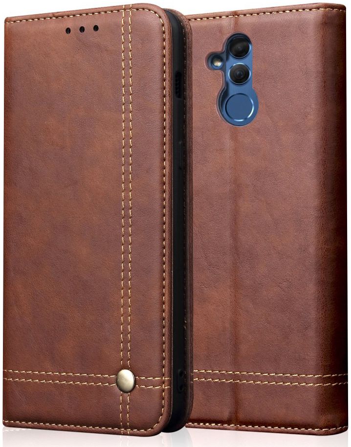 Huawei Mate 20 Lite Vintage Portemonnee Hoesje Bruin afbeelding 2