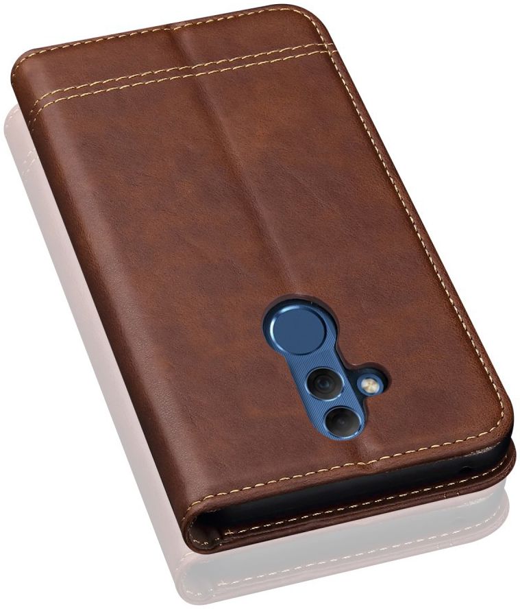Huawei Mate 20 Lite Vintage Portemonnee Hoesje Bruin afbeelding 4