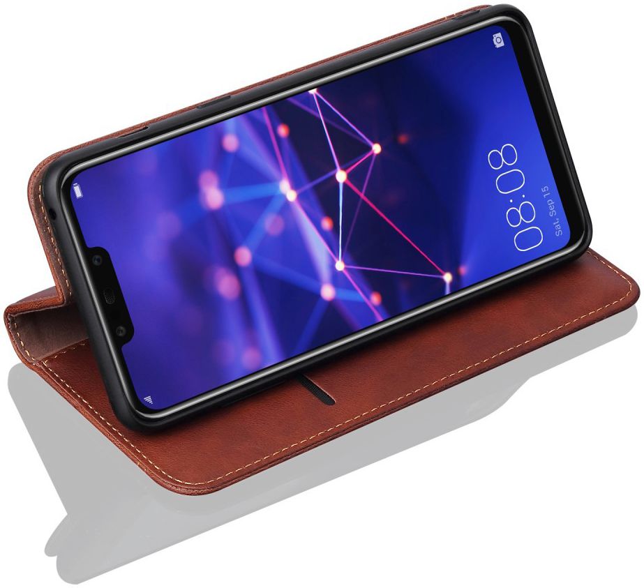 Huawei Mate 20 Lite Vintage Portemonnee Hoesje Bruin afbeelding 5