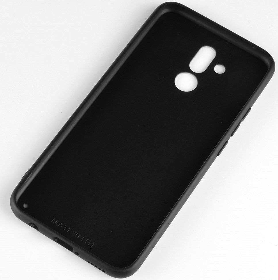 Huawei Mate 20 Lite Stijlvol Hoesje met Kunstleer Coating Zwart afbeelding 4