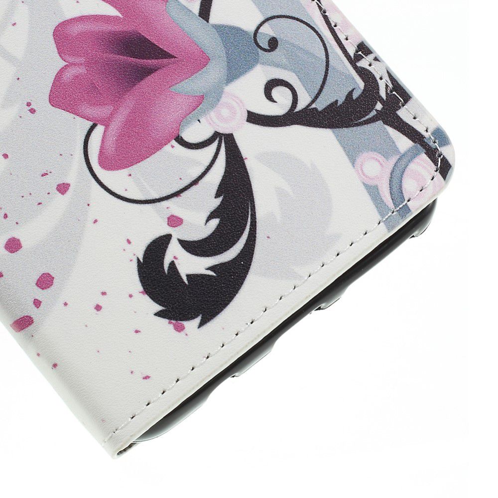 Samsung Galaxy A7 2018 Portemonnee Hoesje met Bloem Print afbeelding 10