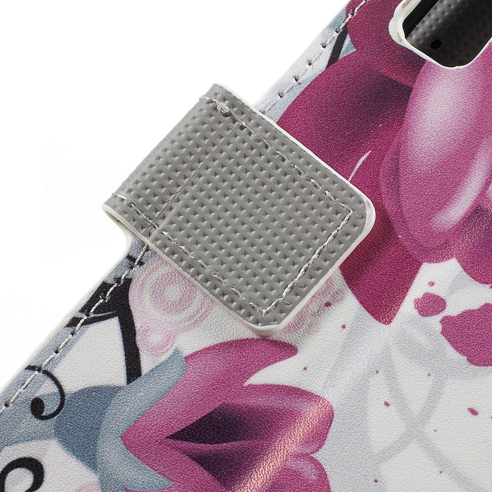 Samsung Galaxy A7 2018 Portemonnee Hoesje met Bloem Print afbeelding 13