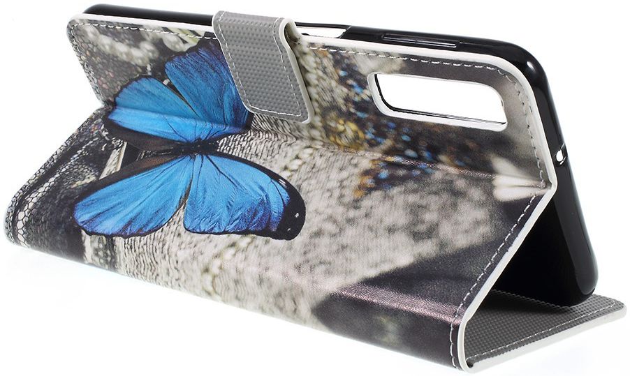 Samsung Galaxy A7 2018 Portemonnee Hoesje met Vlinder Print afbeelding 9
