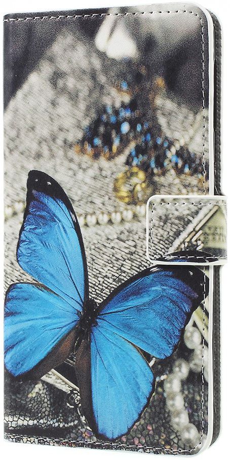 Samsung Galaxy A7 2018 Portemonnee Hoesje met Vlinder Print afbeelding 7