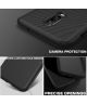 OnePlus 6T Twill Slim Texture Back Cover Zwart